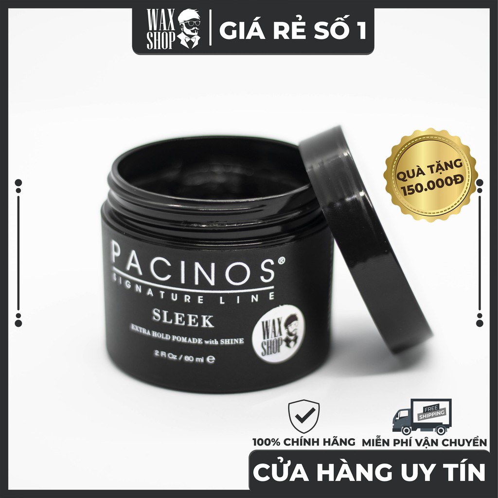 Sáp Vuốt Tóc Sleek Pacinos ⚡ [Chính Hãng] ⚡ Dùng Để Đi Chơi, Đi Tiệc. Cực Lịch Lãm. Giữ Nếp 24 Tiếng + Kèm Quà Tặng