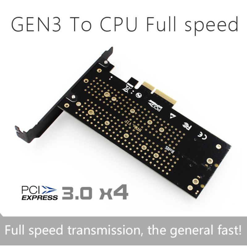 Thẻ Chuyển Đổi Ngff Sang Pcie3.0 Ssd M.2 Kèm Quạt Tản Nhiệt Bằng Nhôm Tiện Dụng | BigBuy360 - bigbuy360.vn