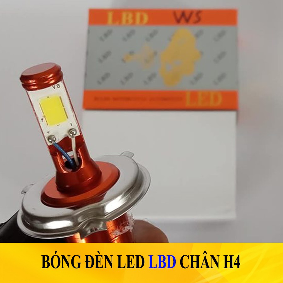 ĐÈN PHA LED XE MÁY LBD CHÂN H4