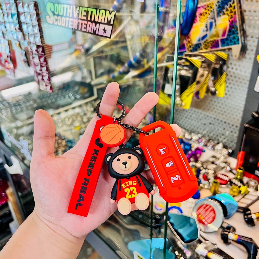 [FreeShip] Bộ Bao Móc Khoá smartkey kèm móc khoá gắn nhiều dòng xe 🦖✌🇹🇭
