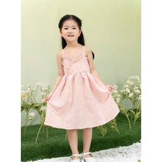 Đầm hoa dây hồng dáng xòe cực xinh
