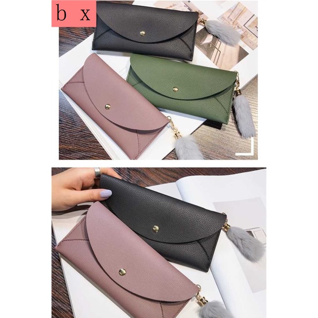 Ví Cầm Tay Dáng Dài Siêu Mỏng Họa Tiết Vỏ Quả Vải Phong Cách Nhật Hàn 2020 Cho Nữ