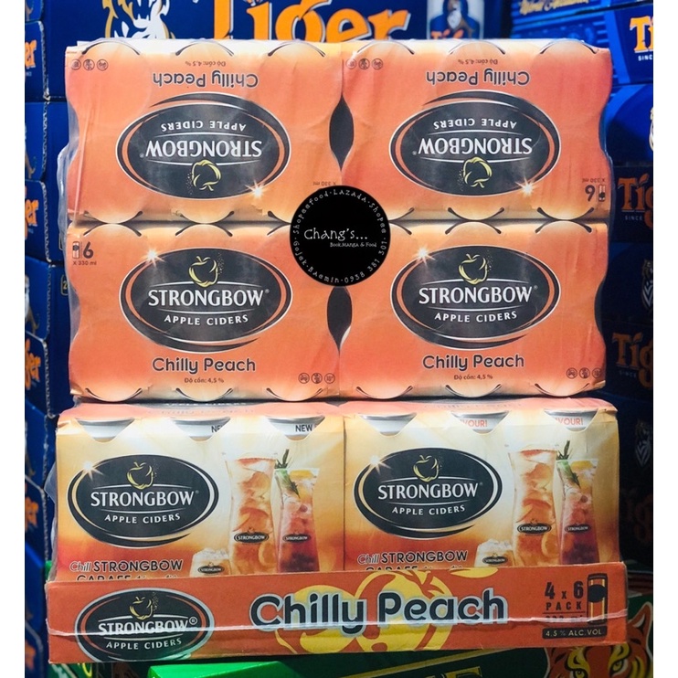 Strongbow vị dâu đen 24 lon/Thùng 330ml Chang's Food