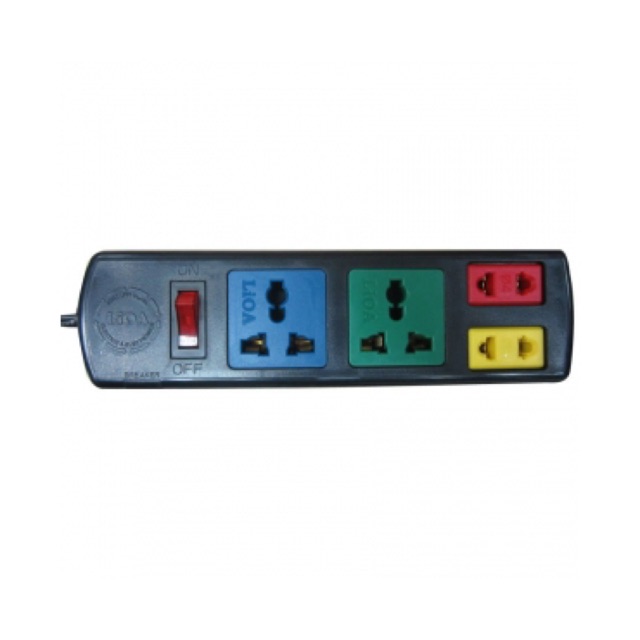 Ổ LiOA 4 lỗ cắm 2D2S 1 công tắc