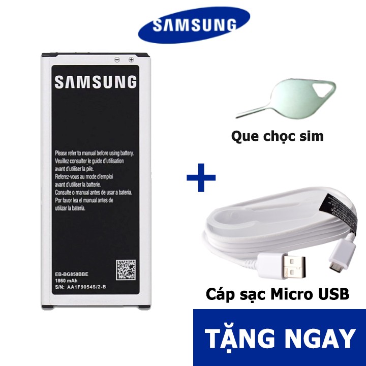 Pin, Phụ kiện Samsung Galaxy Alpha/ G850 - Bảo hành 3 tháng - Hoàn tiền 100% nếu không hài lòng