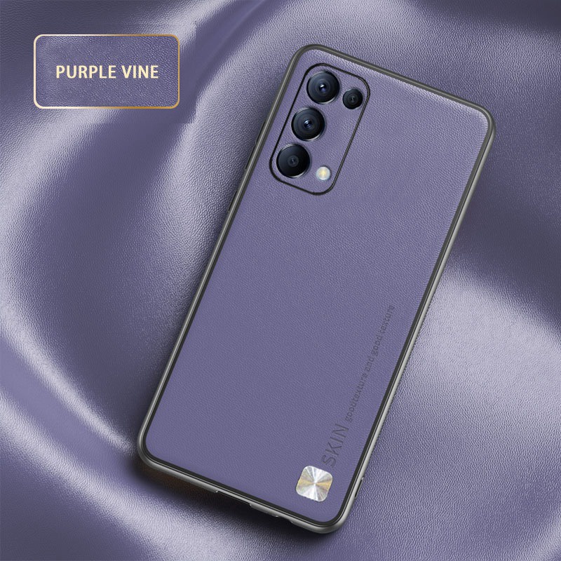 Ốp Điện Thoại Da PU Viền Silicon Dẻo Sang Trọng Chống Sốc Cho OPPO Reno 7 5 6 Pro 6Z 7Z 5G
