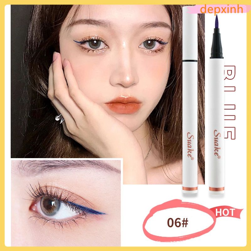 Sẵn Sàng Cổ 2 Màu Chống Nước Lỏng Bút Kẻ Mắt Bút Trang Điểm Lâu Dài Đen Kẻ Viền Mắt Nhanh Khô Nâu Kẻ Mắt Bầu Trời Đầy Sao mắt Mỹ Phẩm Cá Tuyết