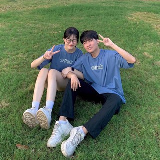 Áo thun nữ tay lỡ freesize phông form rộng dáng Unisex, mặc lớp, nhóm, cặp in chữ click hình Ô BẢNG