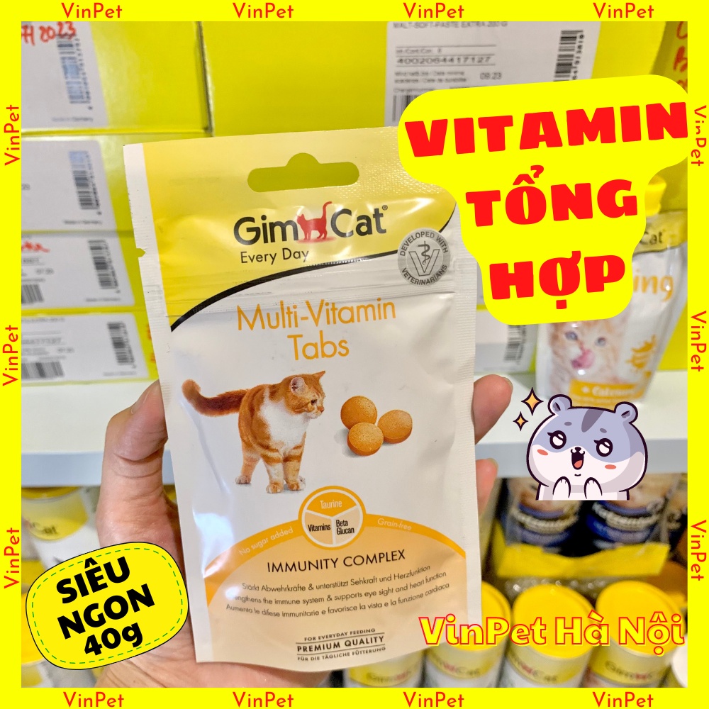 Viên multi vitamin gimcat cho mèo 40g nhập đức