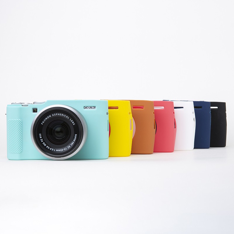 Ốp lưng máy ảnh cao su silicon mềm cho Fujifilm X-A7 XA7