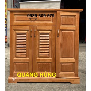 Tủ giày dép gỗ thông cao cấp - 1m x 97cm x 33cm - 3 cửa