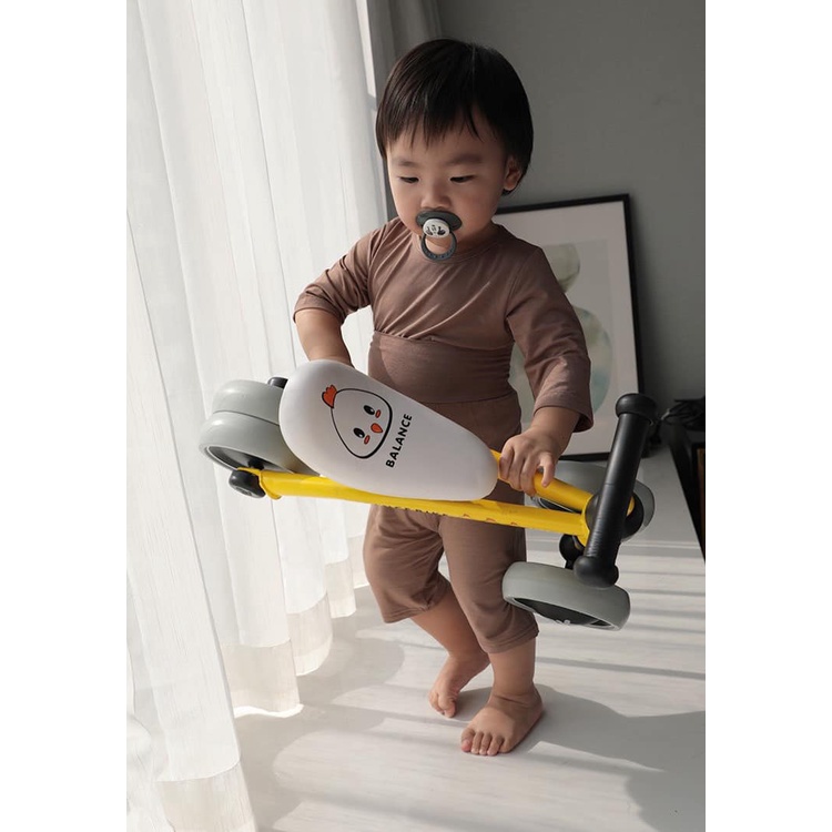 Bộ Cotton Bé Trai Bé Gái, Combo 3 Bộ Cotton Mềm Quần Cạp Cạp Cao Chống Lạnh Bụng Cho Bé