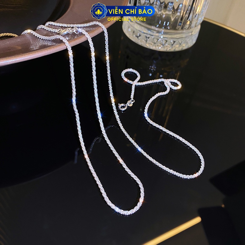 Dây chuyền bạc nữ lấp lánh óng ánh chất liệu bạc 925 thời trang phụ kiện trang sức nữ Viễn Chí Bảo D400054H