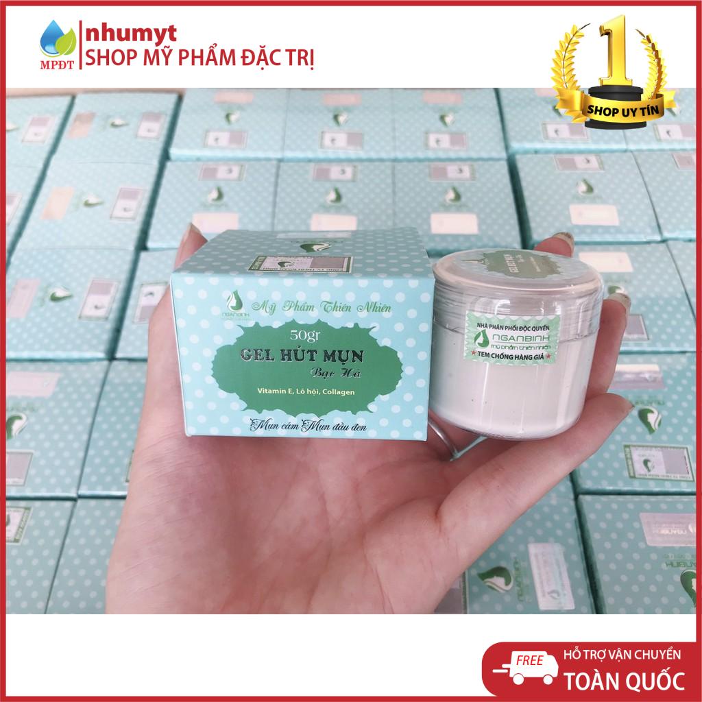 Gel hút mụn bạc hà, gel lột mụn Ngân Bình chính hãng, gel lột mụn cám, mụn đầu đen