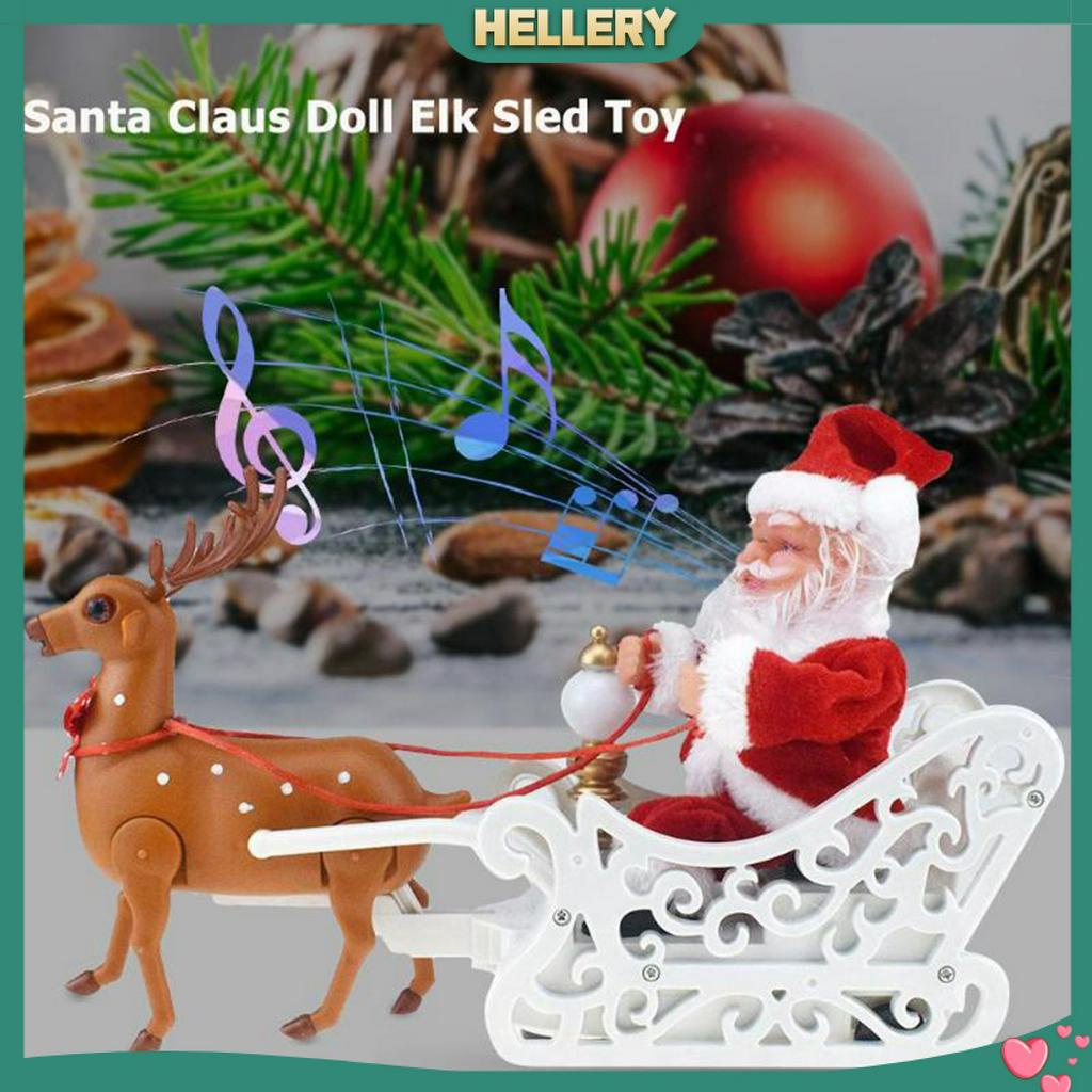 Ông Già Noel Cưỡi Tuần Lộc Nhồi Bông Có Nhạc Độc Đáo