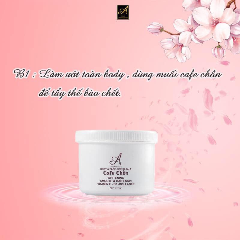 BODY & FACE SCRUB SALT CAFE CHỒN