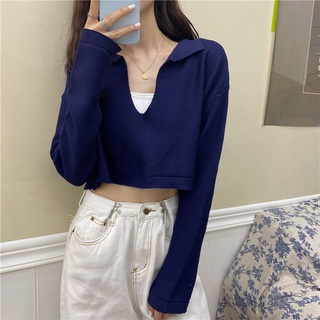 ÁO CROPTOP CỔ V TAY DÀI TÔN EO THON NHIỀU MÀU ĐỘC ĐÁO