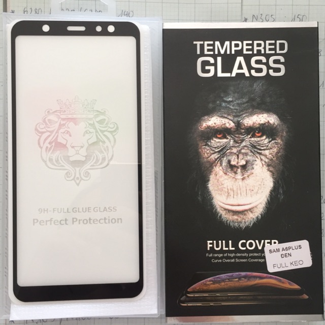 Kính cường lực full màn samsung A6plus