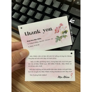 In Card Cảm Ơn theo yêu cầu, Thiệp Cảm Ơn, Thank You theo yêu cầu