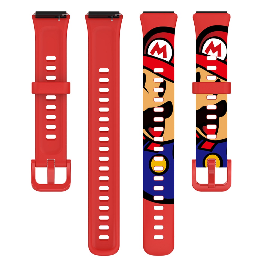 Dây Đeo Thay Thế Chất Liệu Silicon Hoạ Tiết Độc Đáo Cho Huawei Band 7