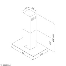 MÁY HÚT KHÓI KHỬ MÙI MALLOCA MC-9053-ISLA