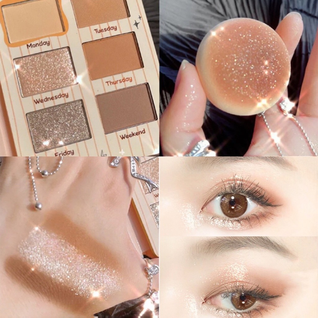 Bảng phấn mắt nhật ký 6 màu XIYI Judy Girl xinh xắn tiện dụng XIYI02 | BigBuy360 - bigbuy360.vn