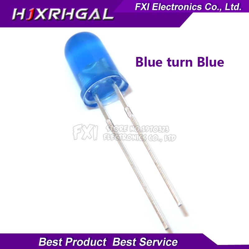 Bộ 100 Đèn led Xanh Dương 5mm Mới