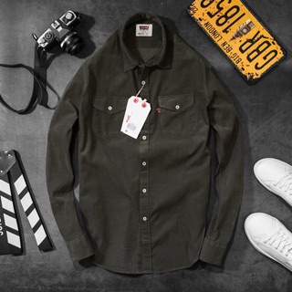 [5 màu] ÁO SƠ MI NHUNG DÀI TAY LEVI’S ASMDT020003