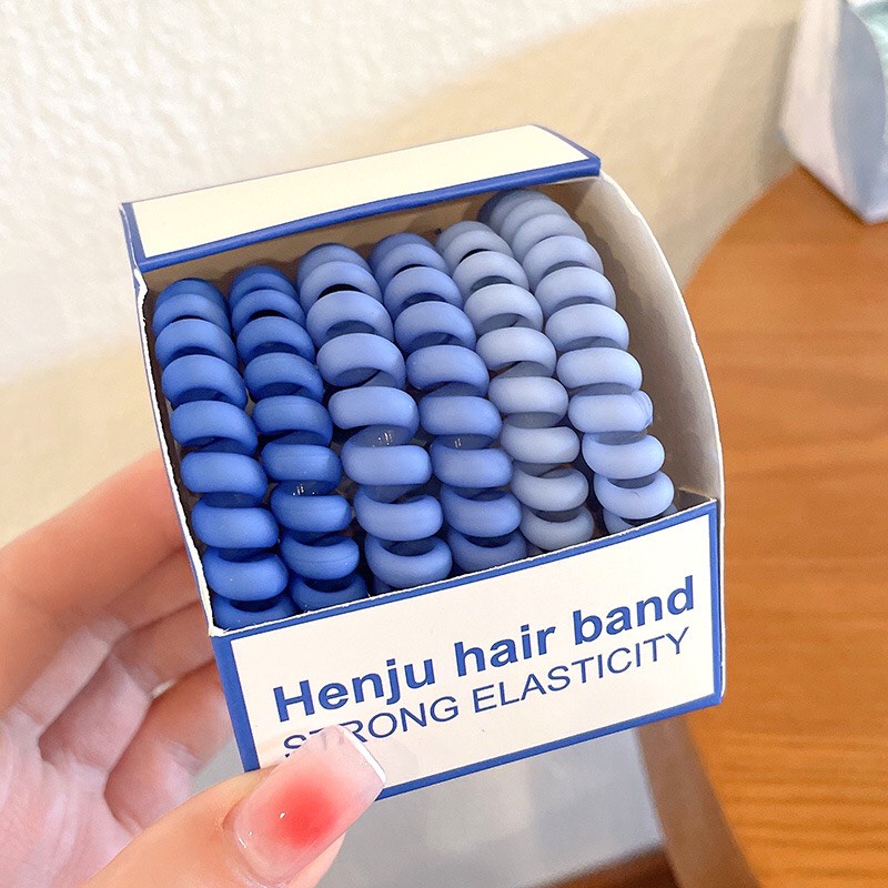 Dây Buộc Tóc Lò Xo Cao Su Co Giãn Kiểu Dáng Đơn Giản Thời Trang Hàn Quốc Dobi BT1