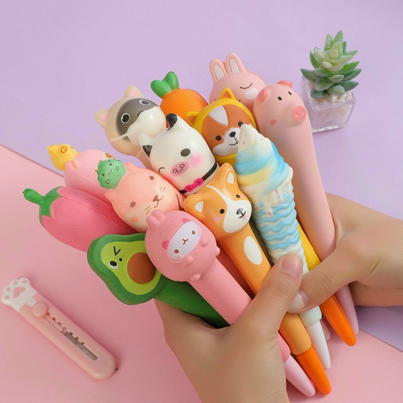 Bút gel mực nước xả stress Squishy dễ thương cute nhiều mẫu làm quà tặng Bistore