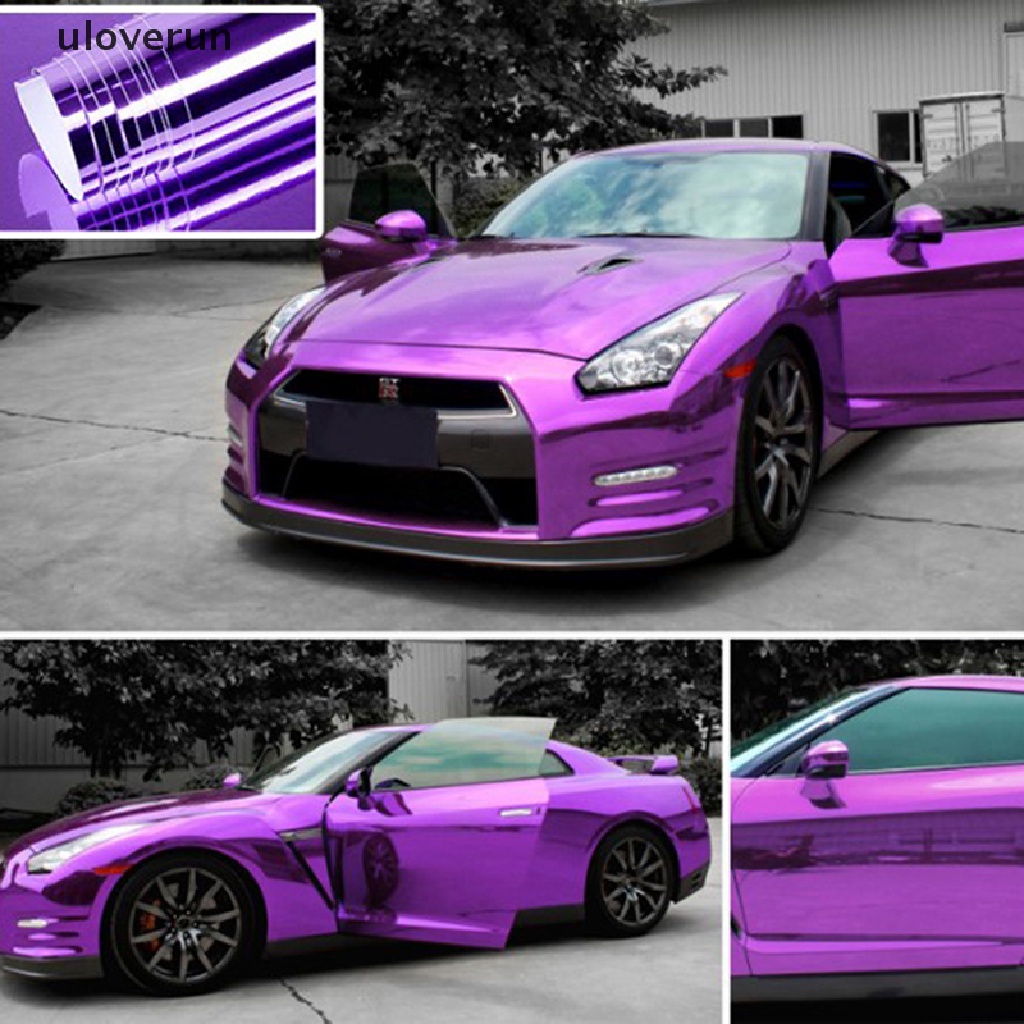 Miếng Dán Trang Trí Gương Chiếu Hậu Xe Hơi Bằng Chất Liệu Vinyl Phối Lá Chrome