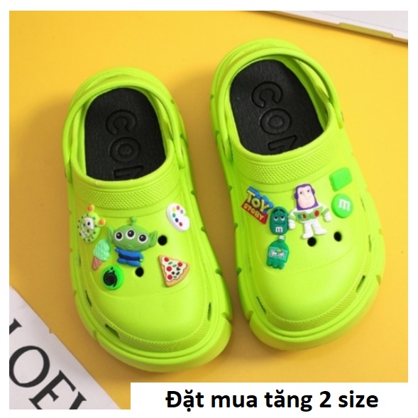 DÉP SỤC BÁNH MÌ CROSS NỮ TĂNG CHỀU CAO 4 CM TẶNG KÈM STICKER BẤT KỲ (Đặt mua tăng 2 size)