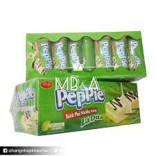 BÁNH BÔNG LAN PHỦ LÁ DỨA/SỮA DỪA PEPPIE 360G