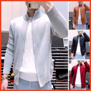 Áo Khoác Len Nam Cao Cấp Chunkstore AK02 Áo Len Nam Khóa Kéo Cổ Cao Thời Trang Công Sở