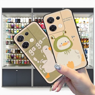 Ốp Oppo Reno8 4G / 8Z / Reno 8 5G in hình 3D vịt trắng , duck cute siêu dễ thương