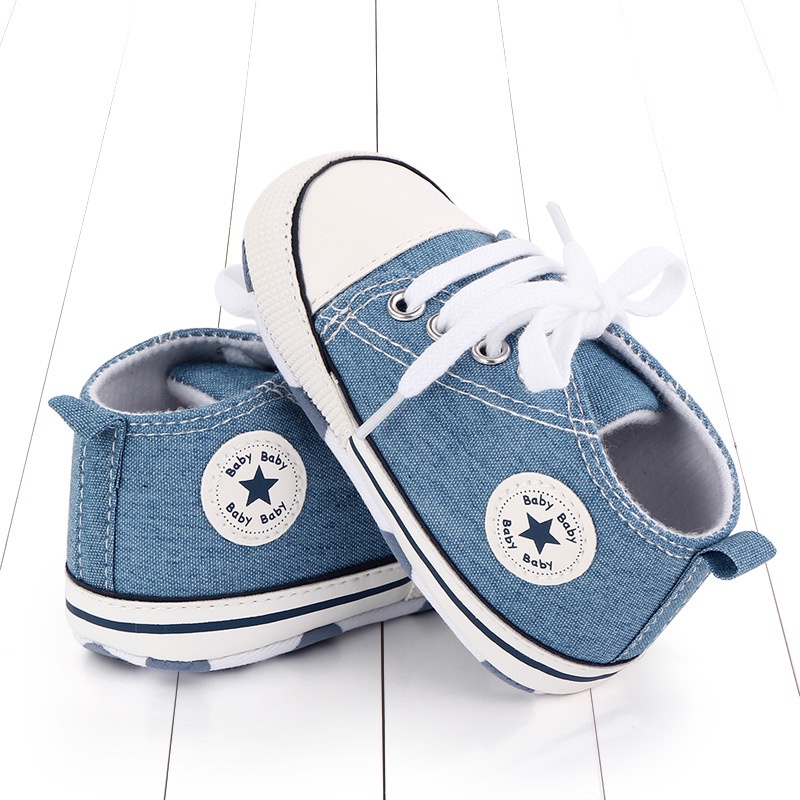 Giày Canvas Màu Sắc Xinh Xắn Cho Bé 0-1 Tuổi