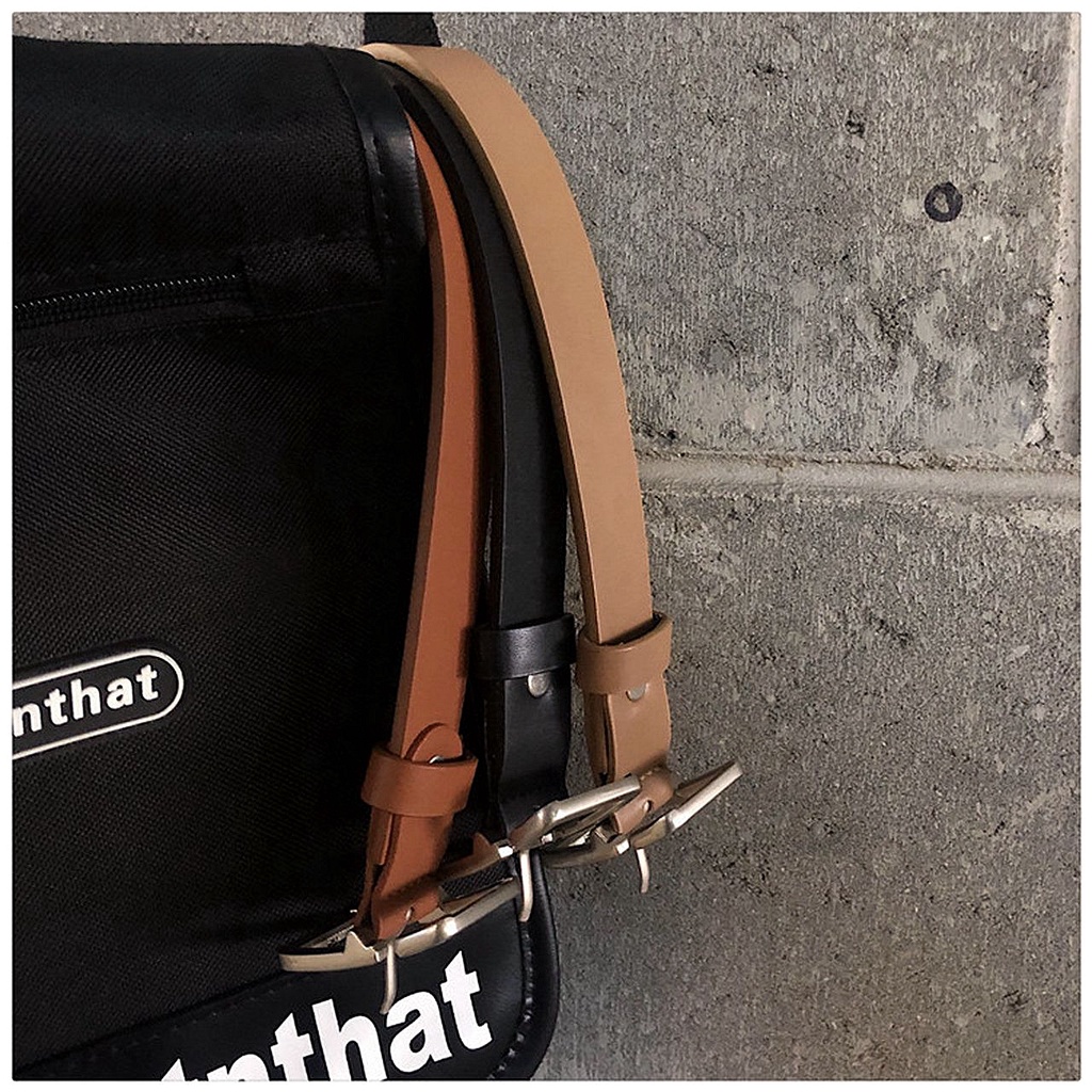 SmileFairyCC【COD &amp; Hàng Có Sẵn】Thắt Lưng Phối Khóa Cài Màu Đen Phong Cách Phương Tây Cho Nữ Sinh