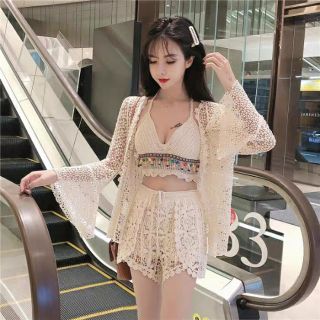 Set bikini đi biển cúp ngực sắc màu