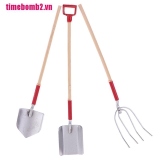 (Hàng Mới Về) Bộ 3 Dụng Cụ Làm Vườn Mini Tỉ Lệ 1: