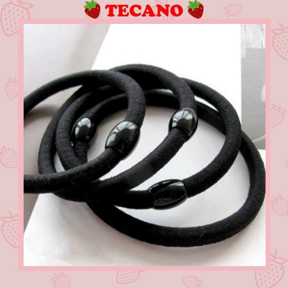 Dây buộc tóc hàn quốc dây buộc tóc xinh màu đen đơn giản SC15