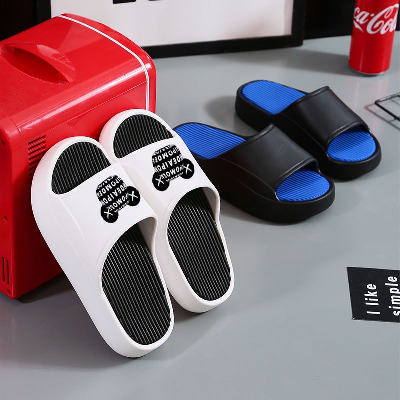Dép lê bánh mì gấu nam nữ đế cao 3cm, dép EVA bánh mì in gấu unisex Ulzzang - TOOSHOP