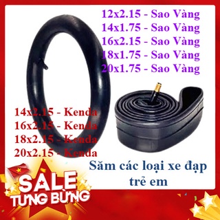 Săm, ruột xe đạp trẻ em 12,14,16,18, 20 inch - hàng chính hãng sao vàng - kenda