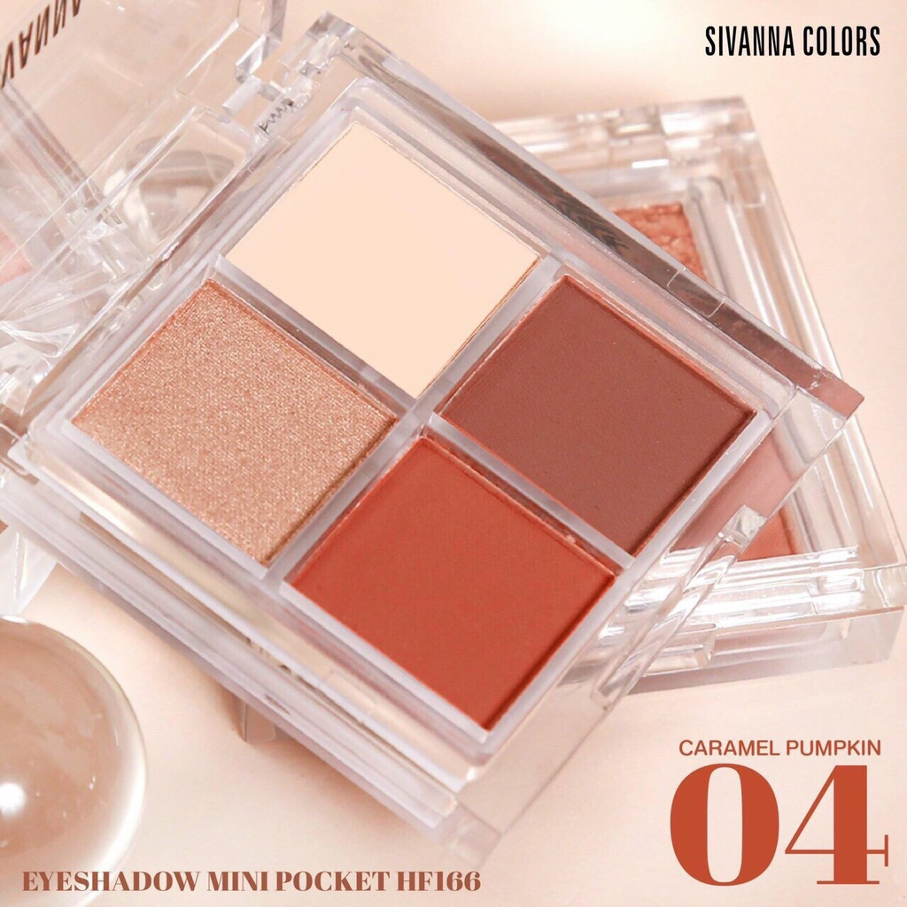 Bảng Phấn Mắt 4 Ô Sivanna Colors Eyeshadow Mini Pocket