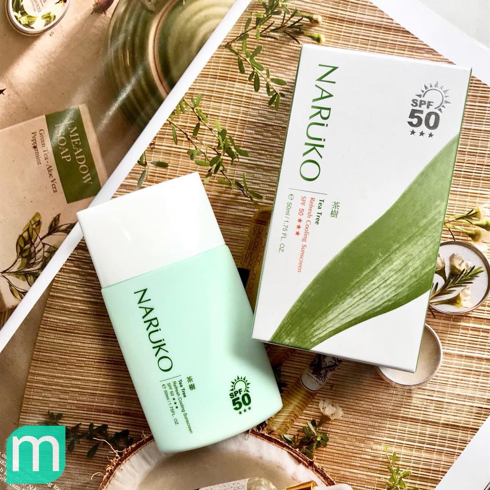 Kem chống nắng Naruko Tea Tree Cooling Fresh spf 50