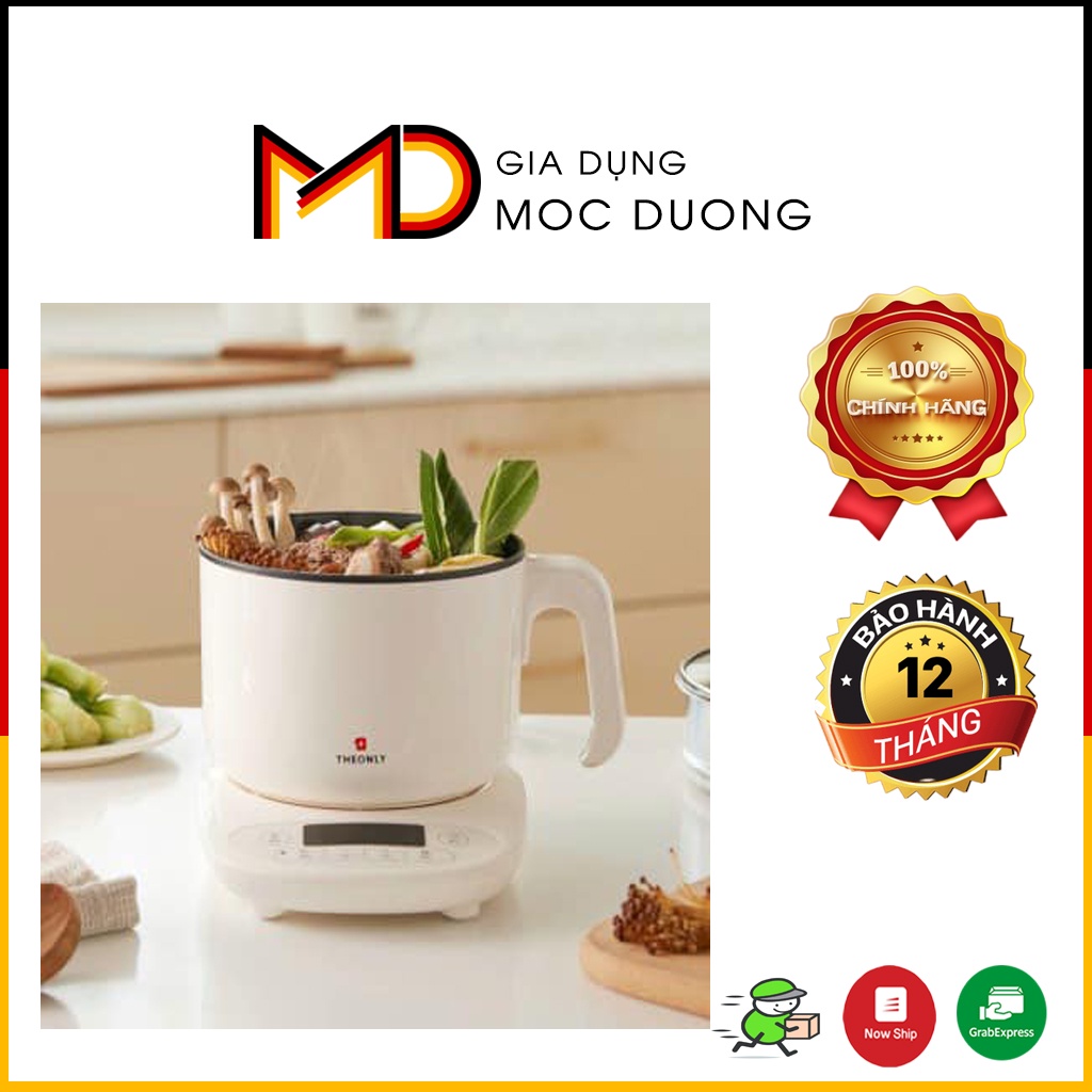 Nồi đa năng mini 2 tầng The Only, nấu cháo, chiên, xào, lẩu [Hàng Hàn Quốc]