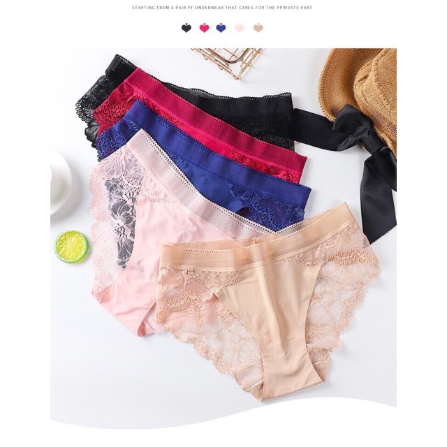 Quần Lót Đúc Hoa Ren 8423 (40-65kg) QL35