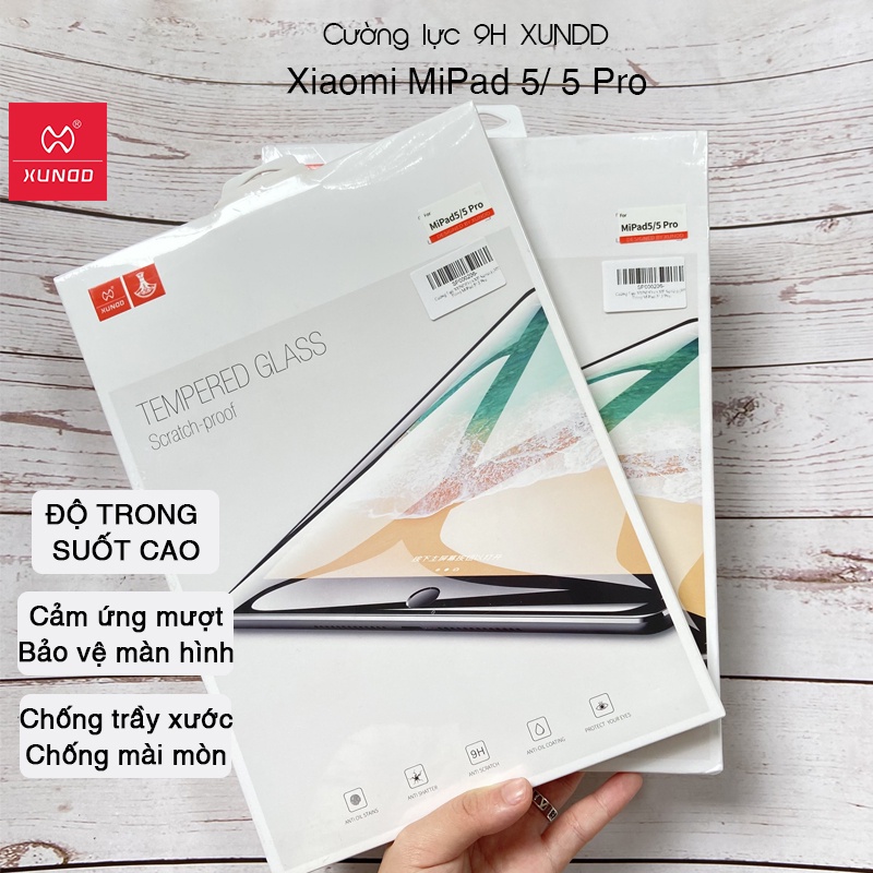 Cường lực 9H XUNDD Xiaomi MiPad 5/ 5 Pro  / MiPad 6/ 6 Pro  - Bảo vệ màn hình