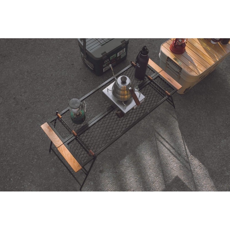 Bàn dã ngoại sắt lắp ráp Camping Enjoy Nature