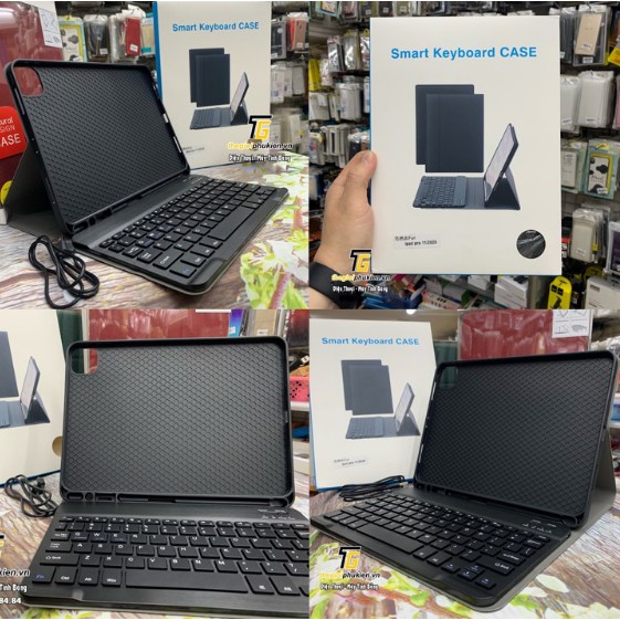 BAO DA BÀN PHÍM BLUETOOTH IPAD PRO 11 - 2020 - M1 11 2021 SMART KEYBOARD KÈM BAO DA BOOK COVER