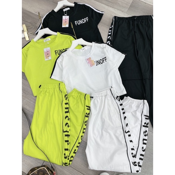 SÉT BỘ THỂ THAO CROPTOP 3 MÀU HOT HIT 1111lt